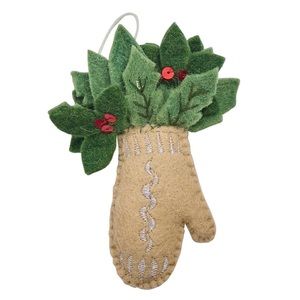 Felt Mittens Ornament